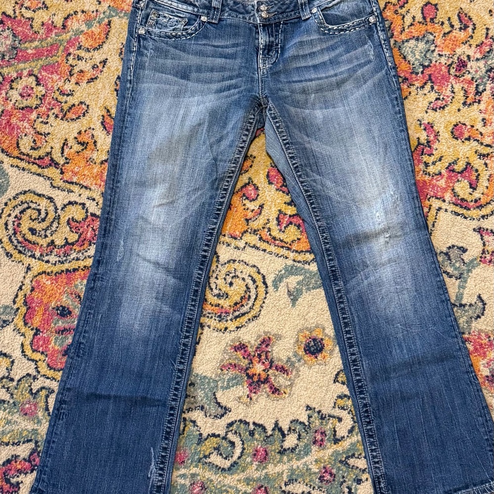 Miss Me Dark Blue Flare Jeans